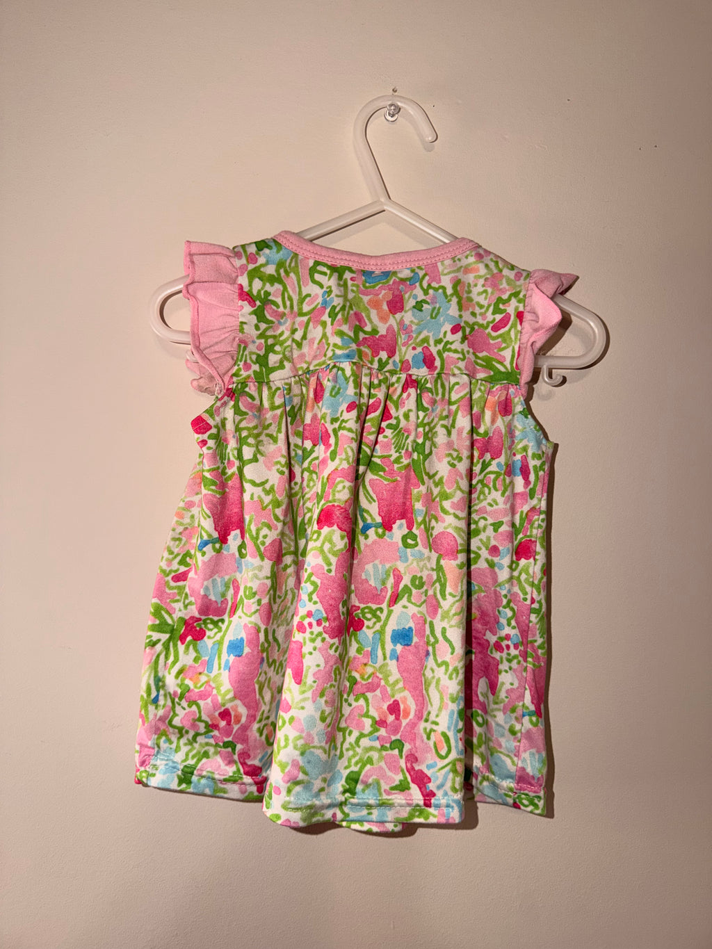 Boutique Girls Ruffle Floral Top - 12/18 Month