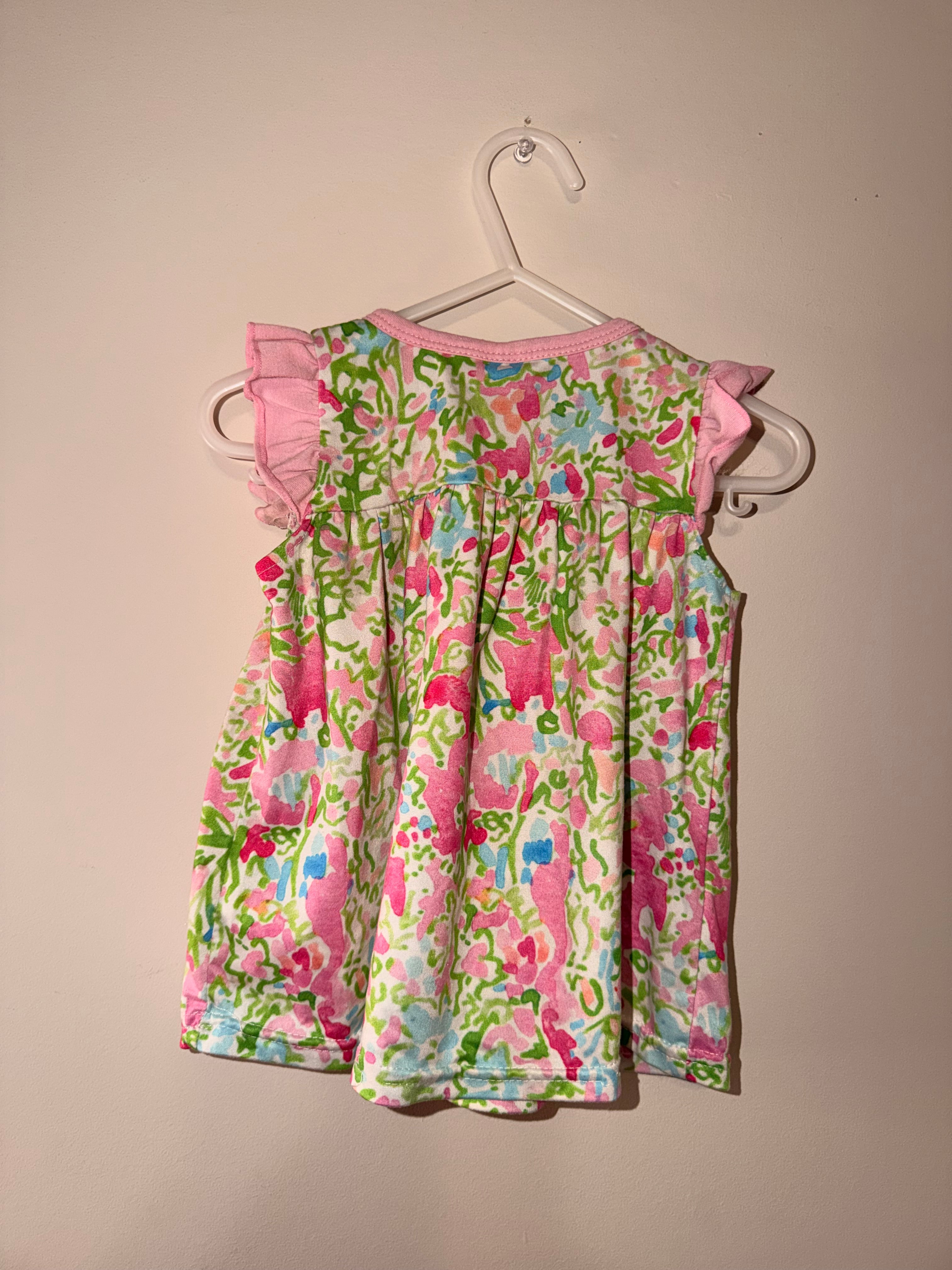 Boutique Girls Ruffle Floral Top - 12/18 Month