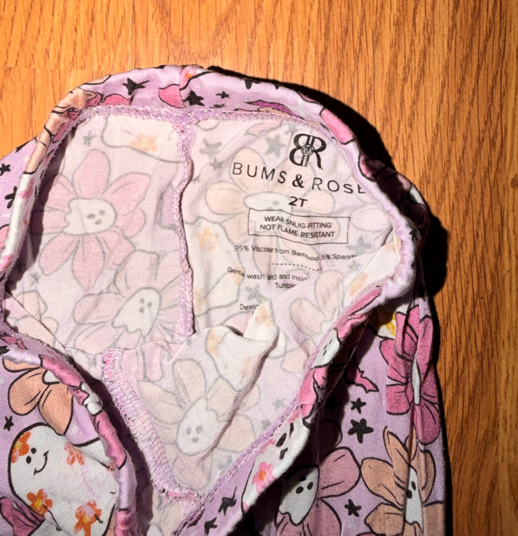 Bums & Roses Bamboo Girls Pants - 2T