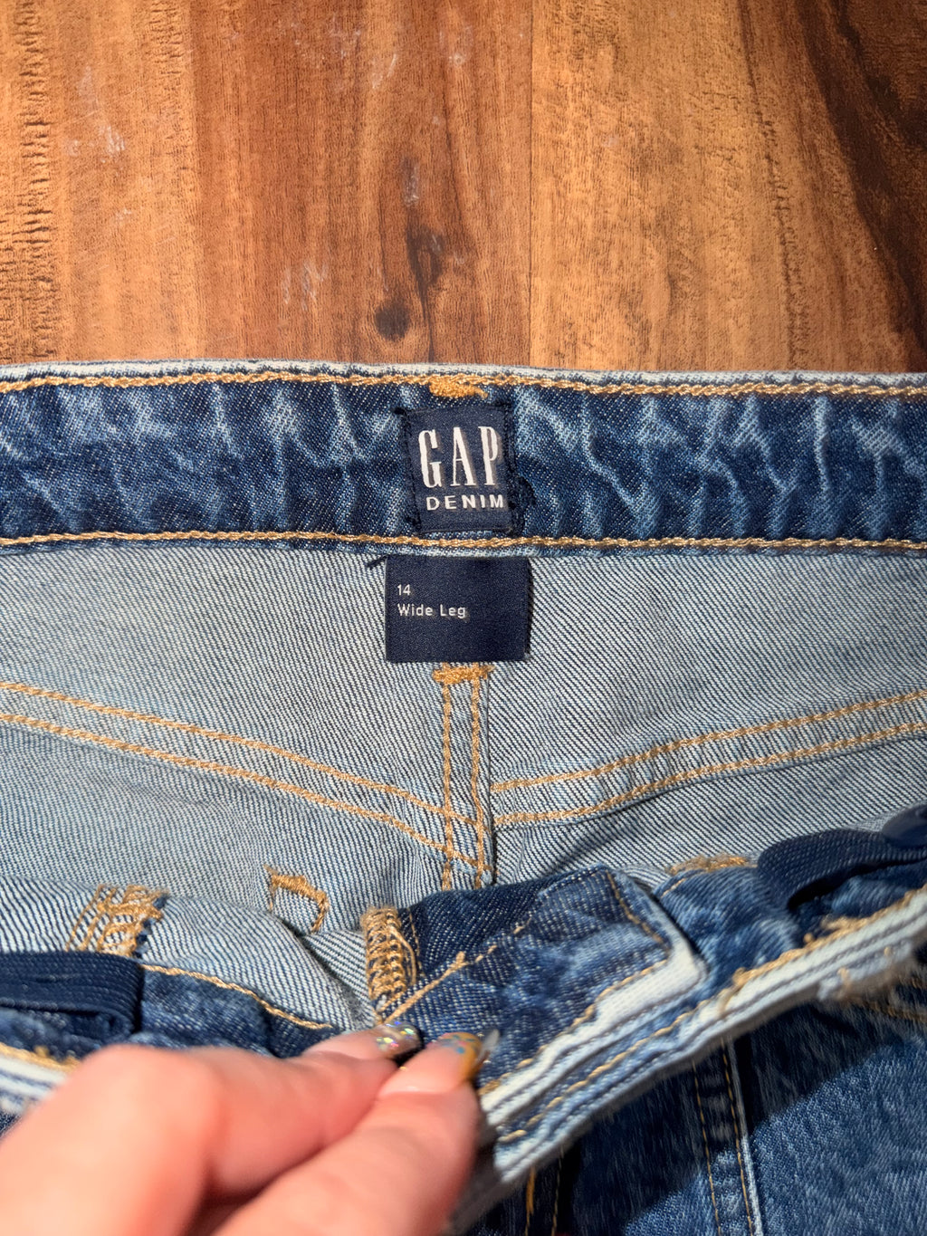 Gap Denim Girls Wide Leg Jeans - 14