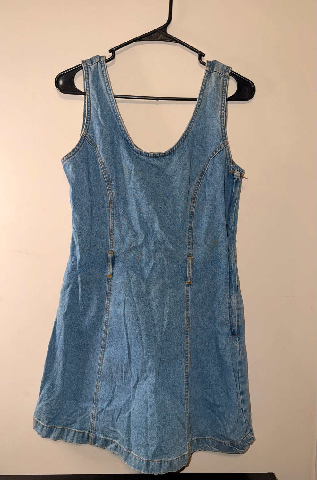 Tickets Clothing Vintage Denim Romper - 7/8