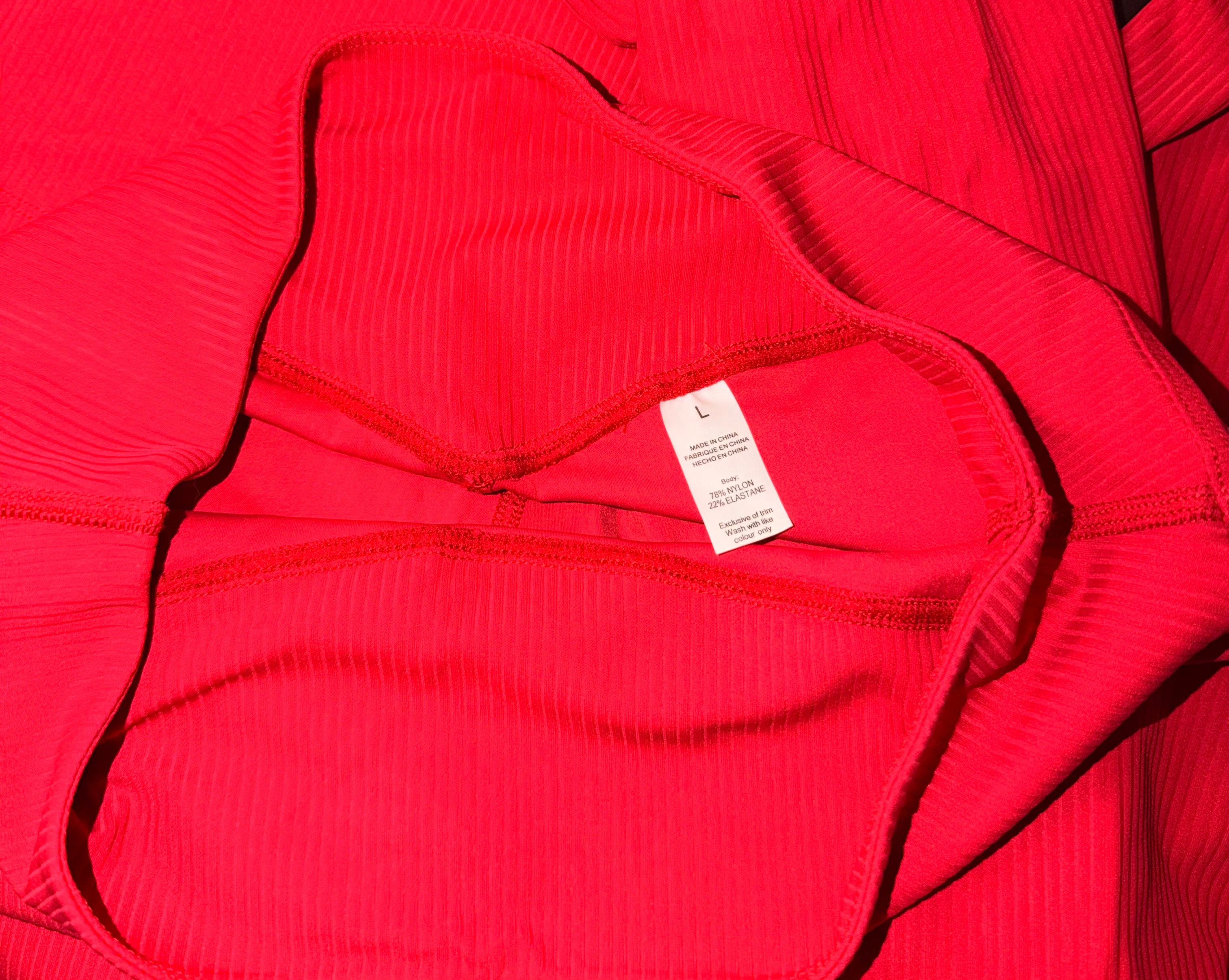 Royal Athletics Ribbed Flare Leggings - Large