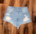 BDG Urban Outfitters Hi Rise Distressed Denim Shorts - 26”