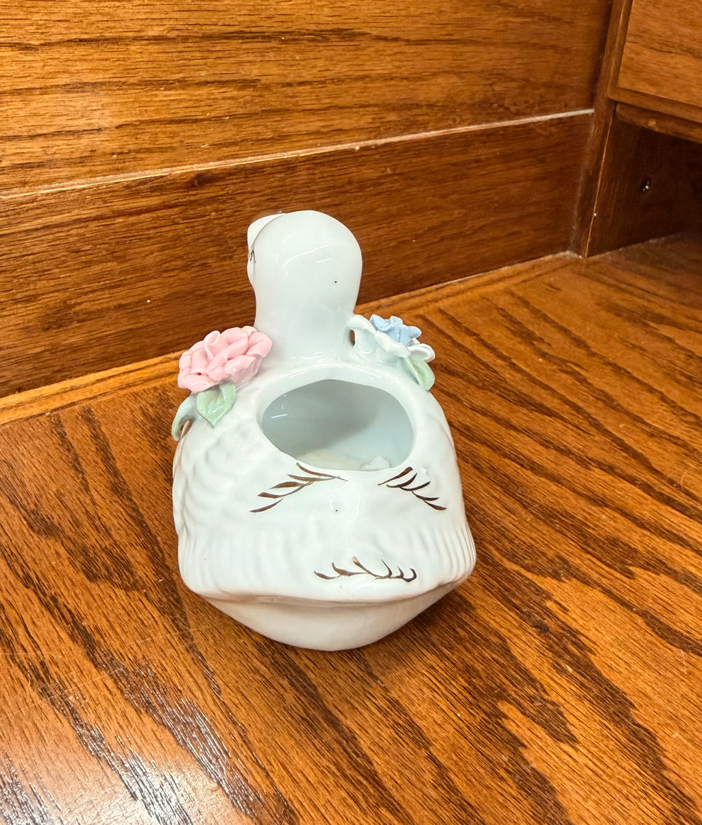 Vintage Japan Duck Floral Planter