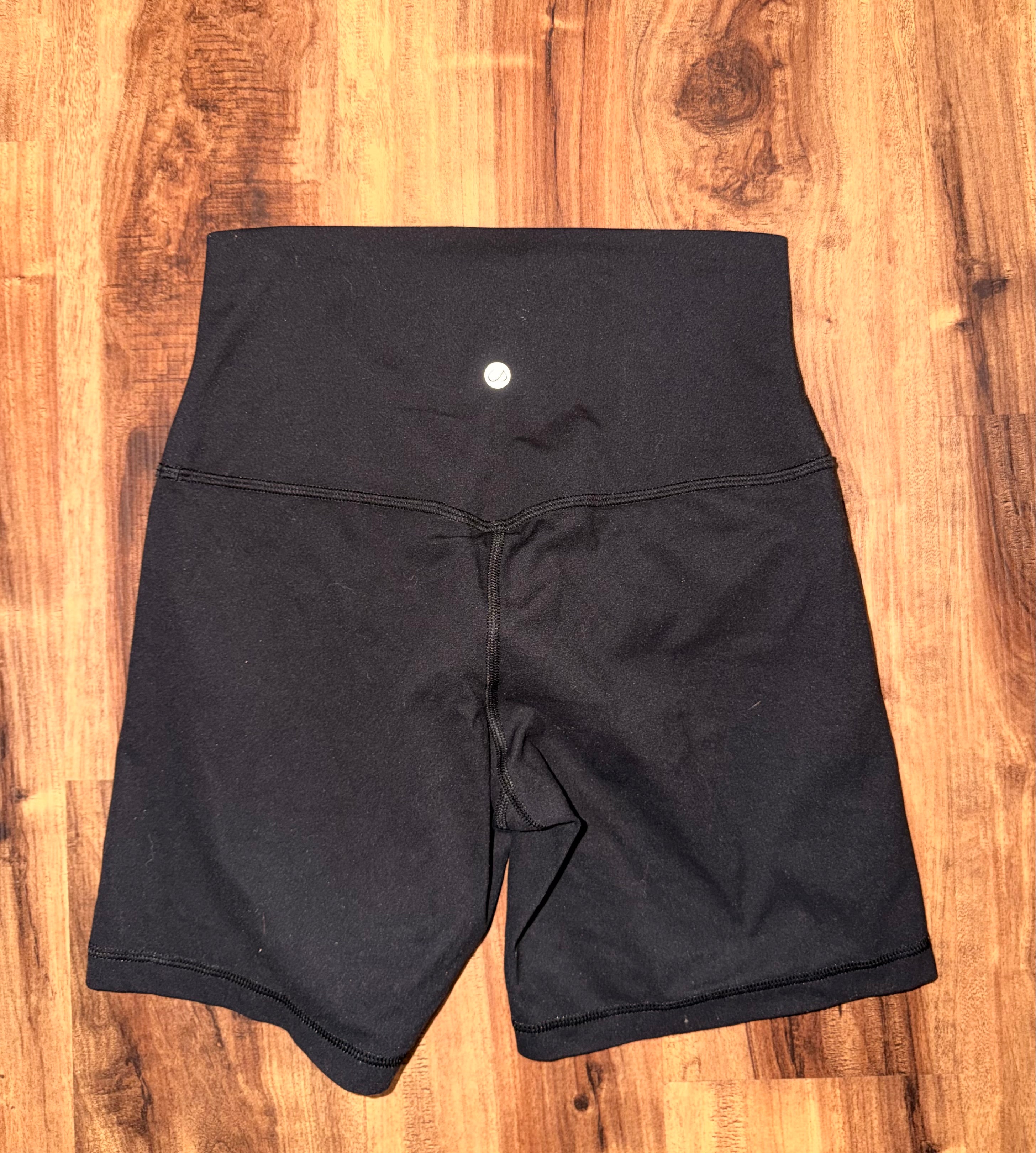 Crzy Yoga Black Biker Shorts - Small