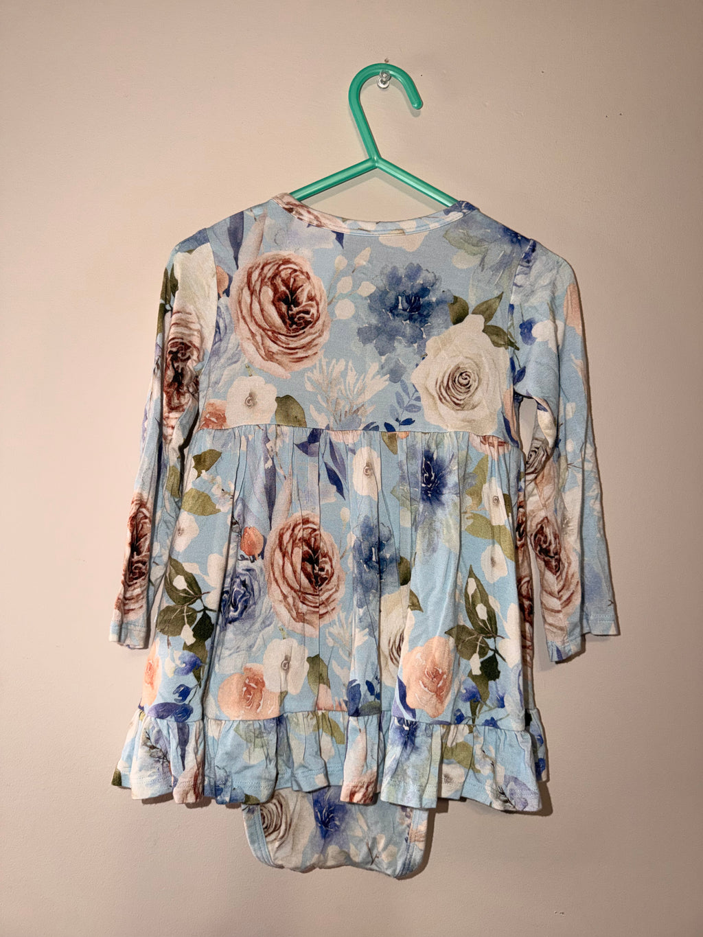 Posh Peanut Bamboo Floral Onesie/Dress - 18/24 Month