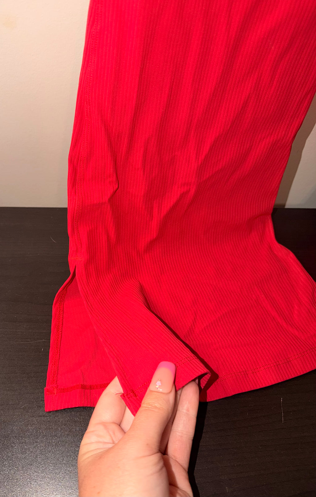 Royal Athletics Ribbed Flare Leggings - Large
