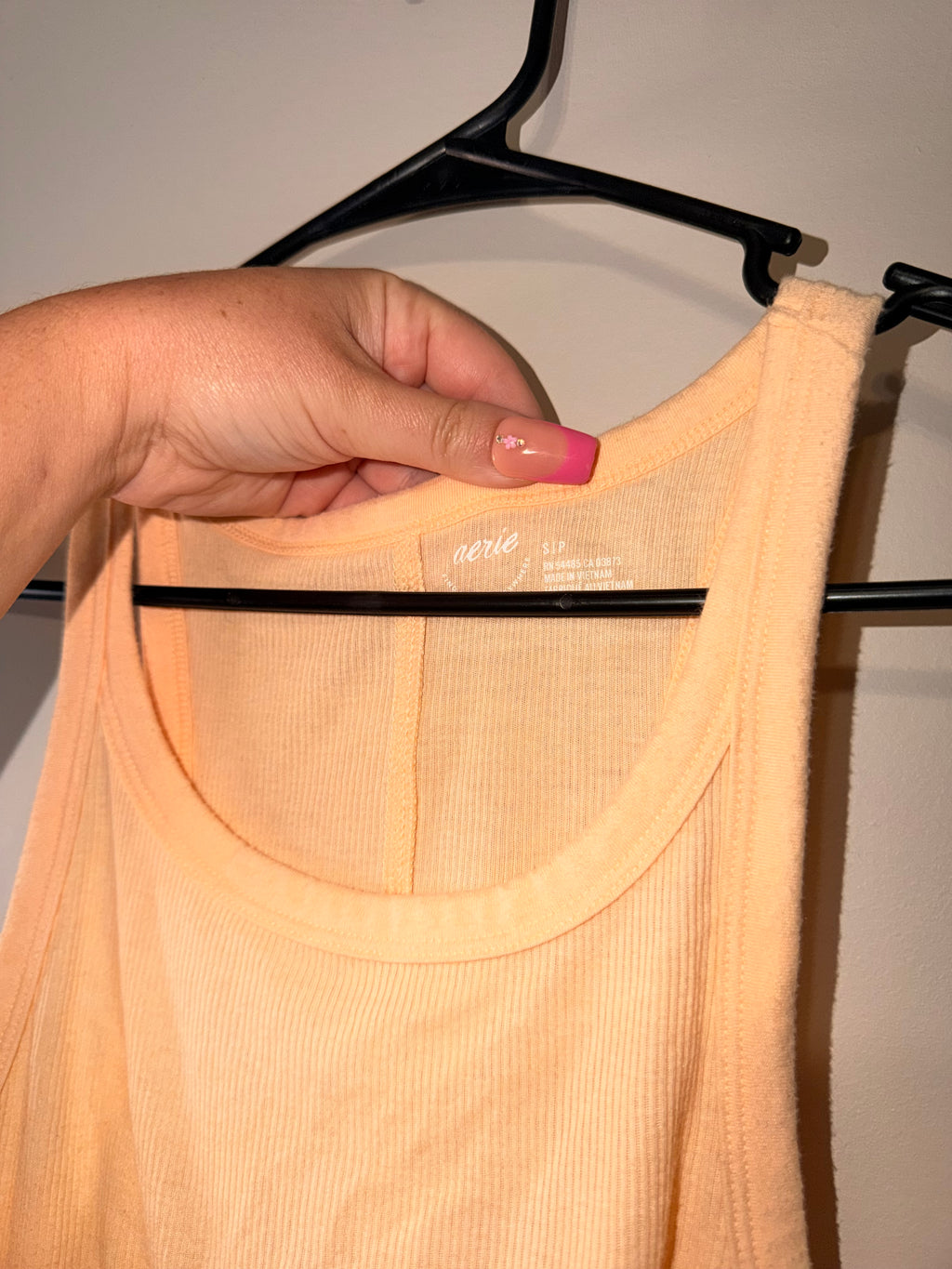 Aerie Orange Ribbed Tank Top - Small