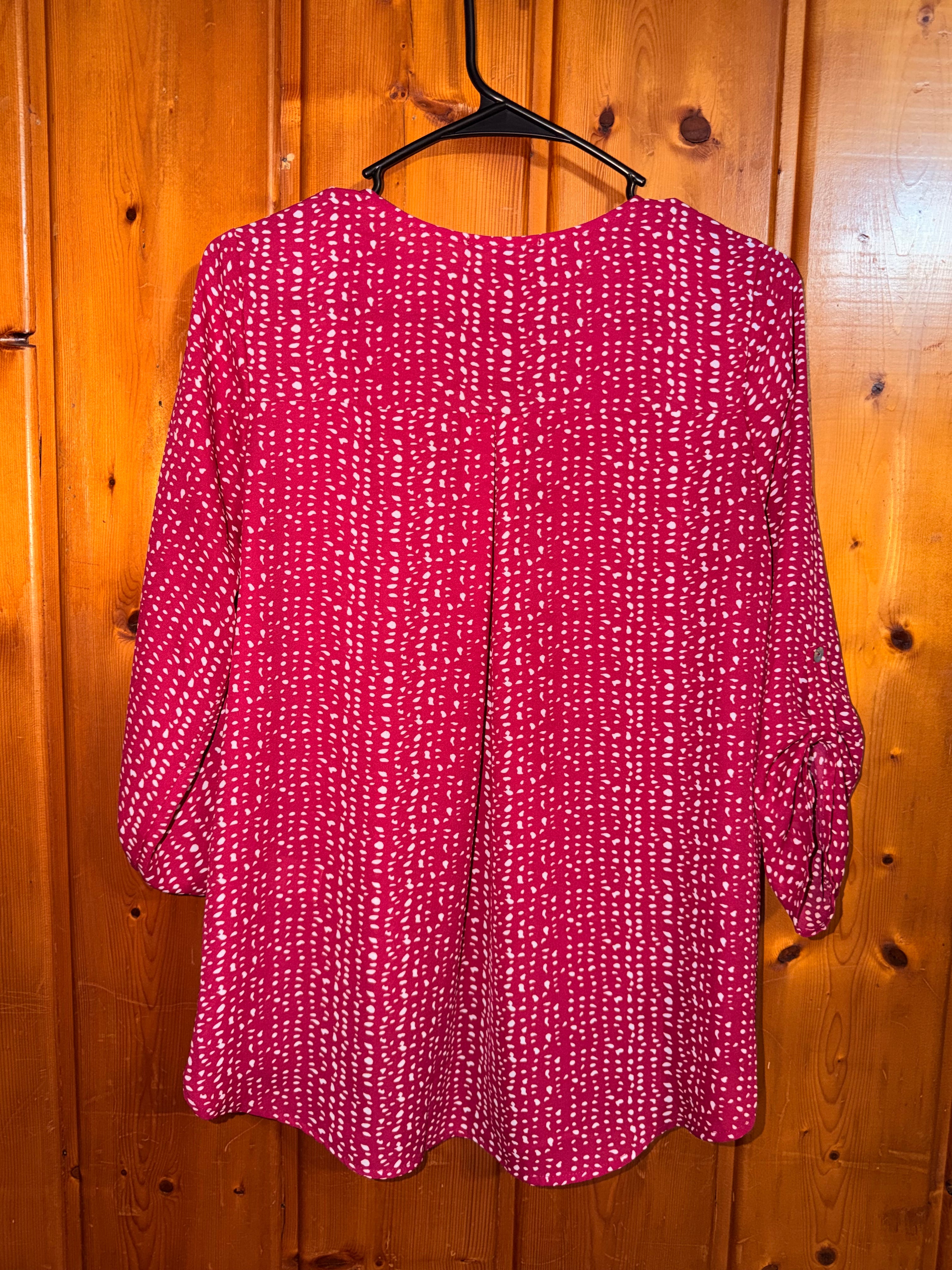 West Kei Silky Printed Blouse - Medium