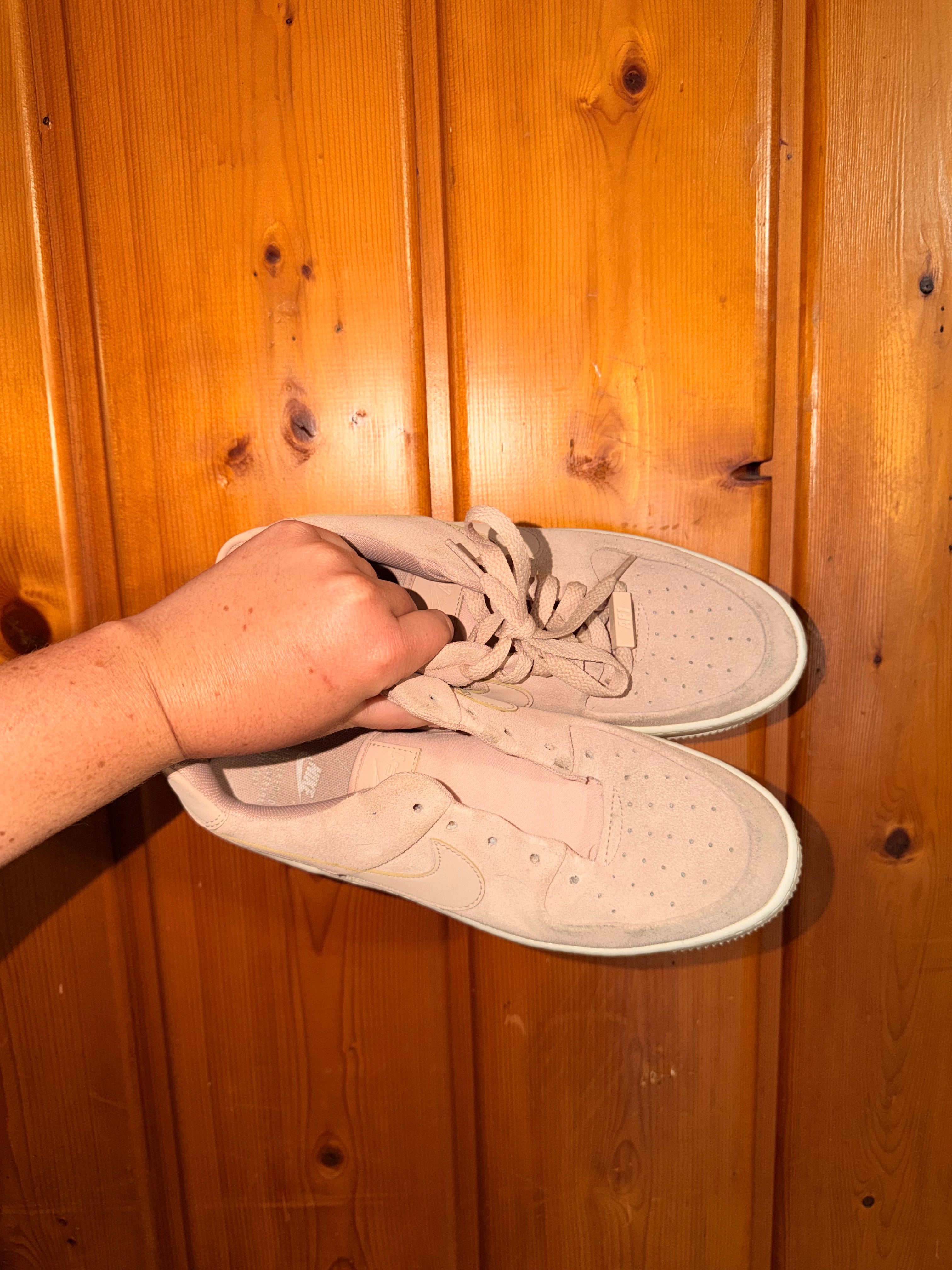 Nike Air Force 1 Particle Beige Tennies Shoes - 8 Womens