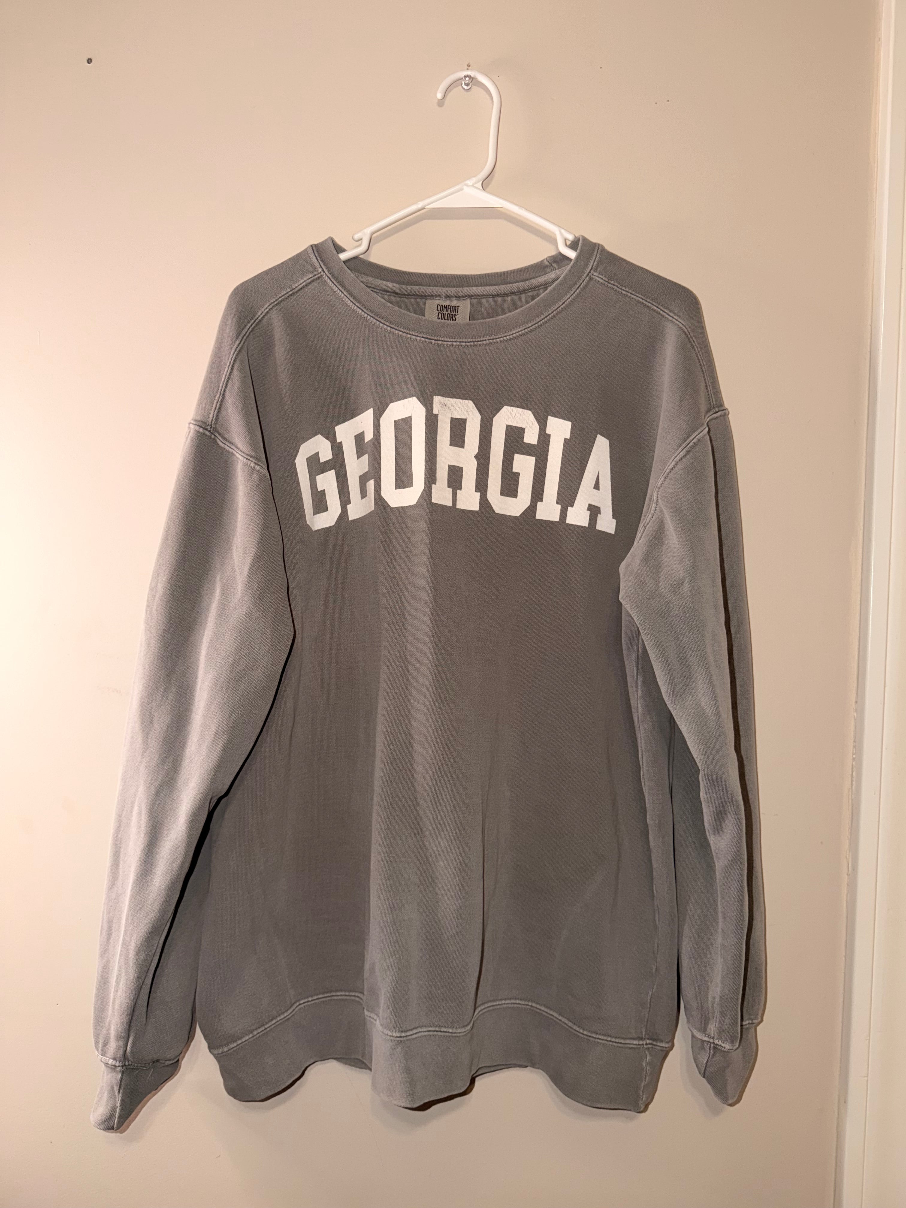 Comfort Colors Georgia Gray Crewneck - Large