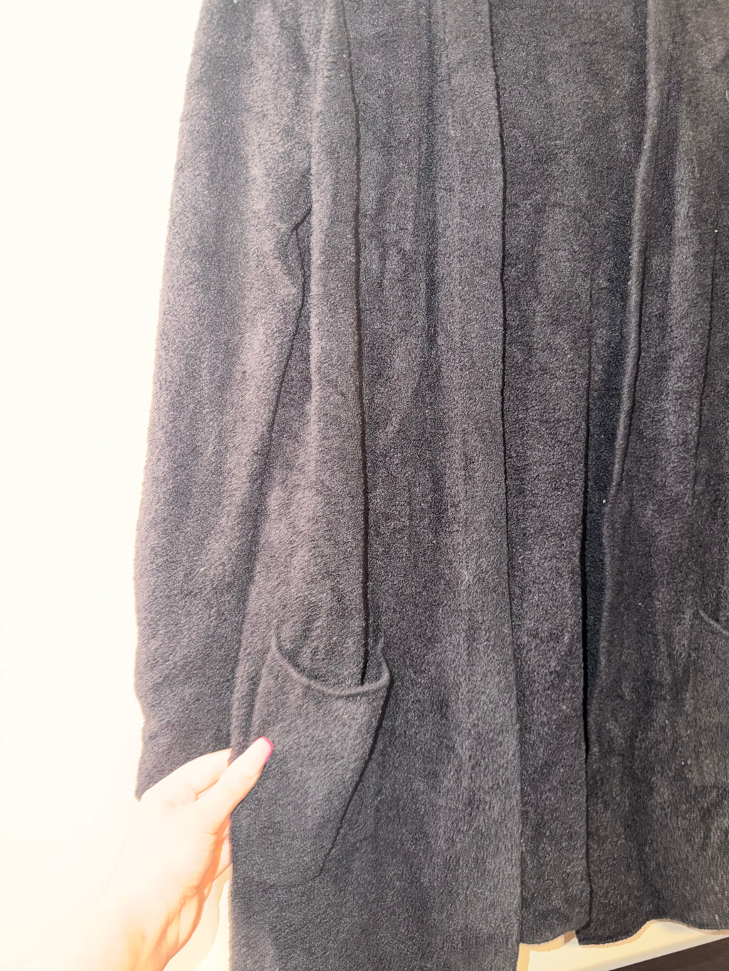 Barefoot Dreams CozyChic Lite Bamboo Cardigan Black - Small
