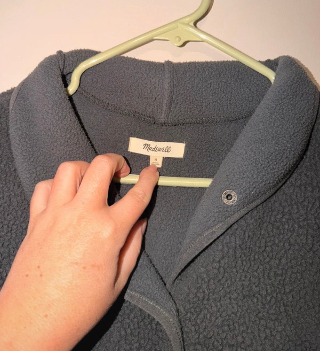 Madewell Re)Sourced Popover Sherpa Jacket - Medium