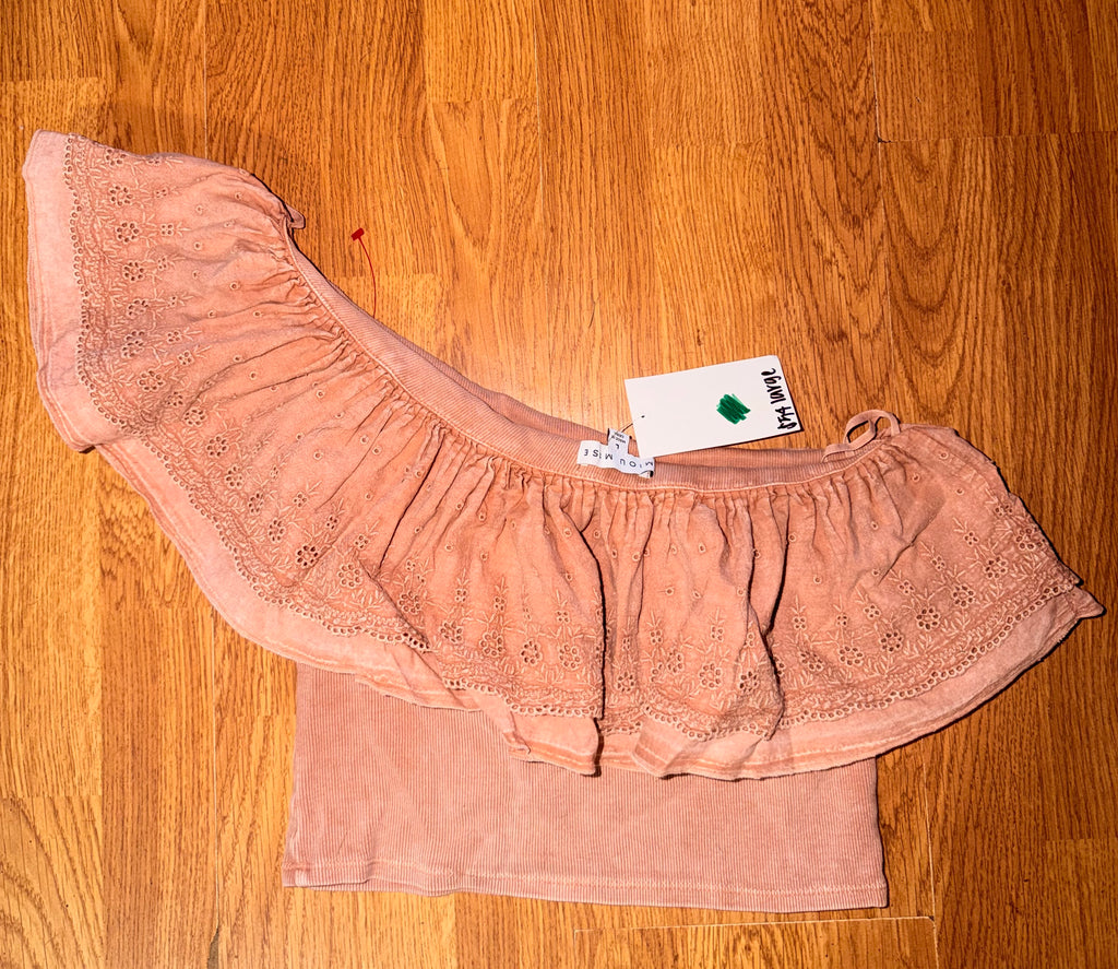 NWT Miou Muse Boutique One Shoulder Top - Large