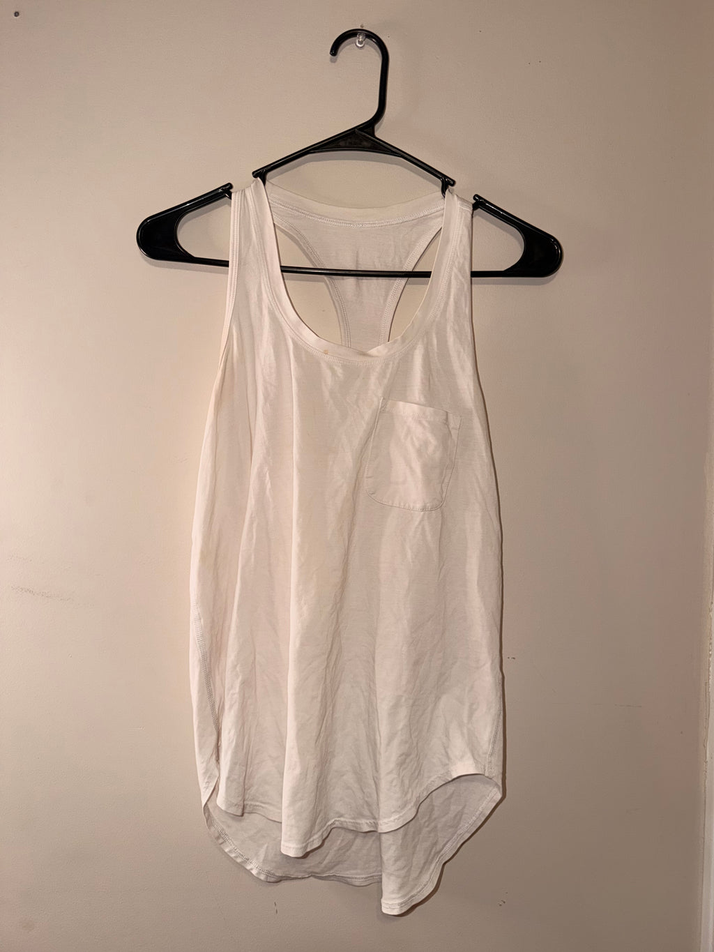 Lululemon White Racerback Tank Top - 6