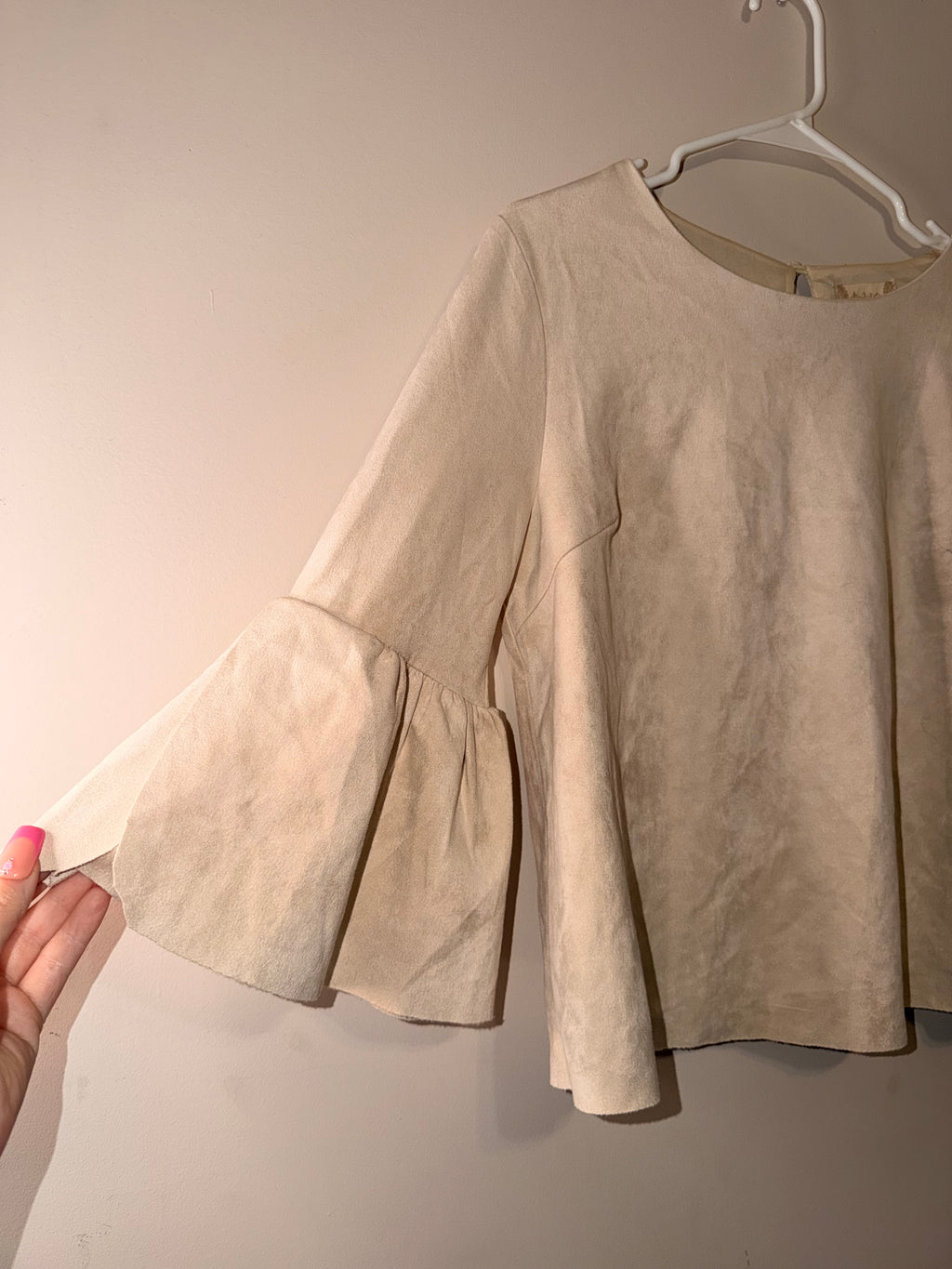 Altar’d State Suede Bell Sleeve Top - Medium
