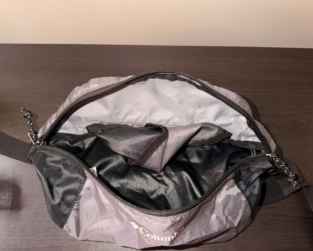 Columbia Black & Grey Belt Bag