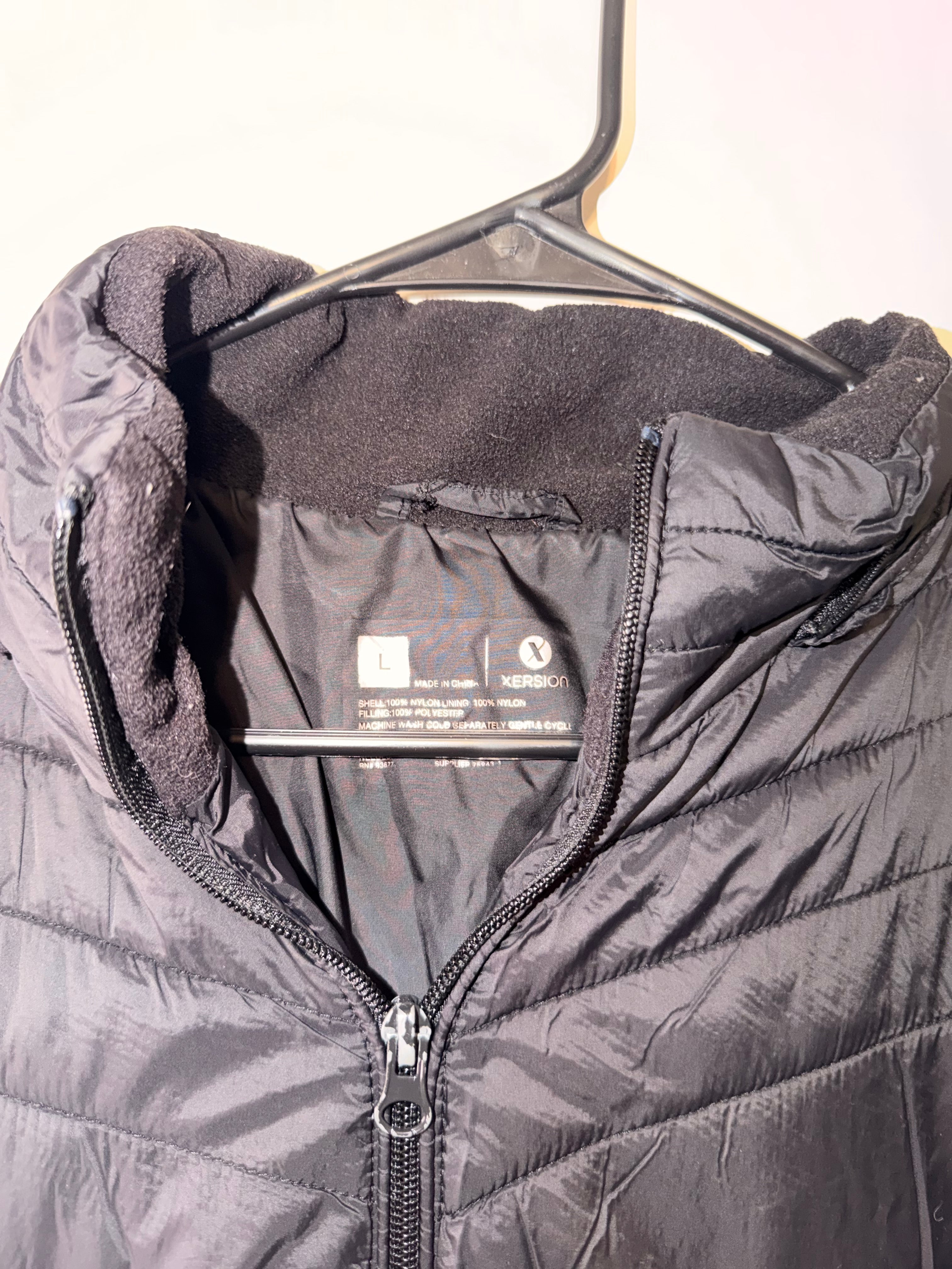 Xersion Women’s Black Puffer Jacket - Large