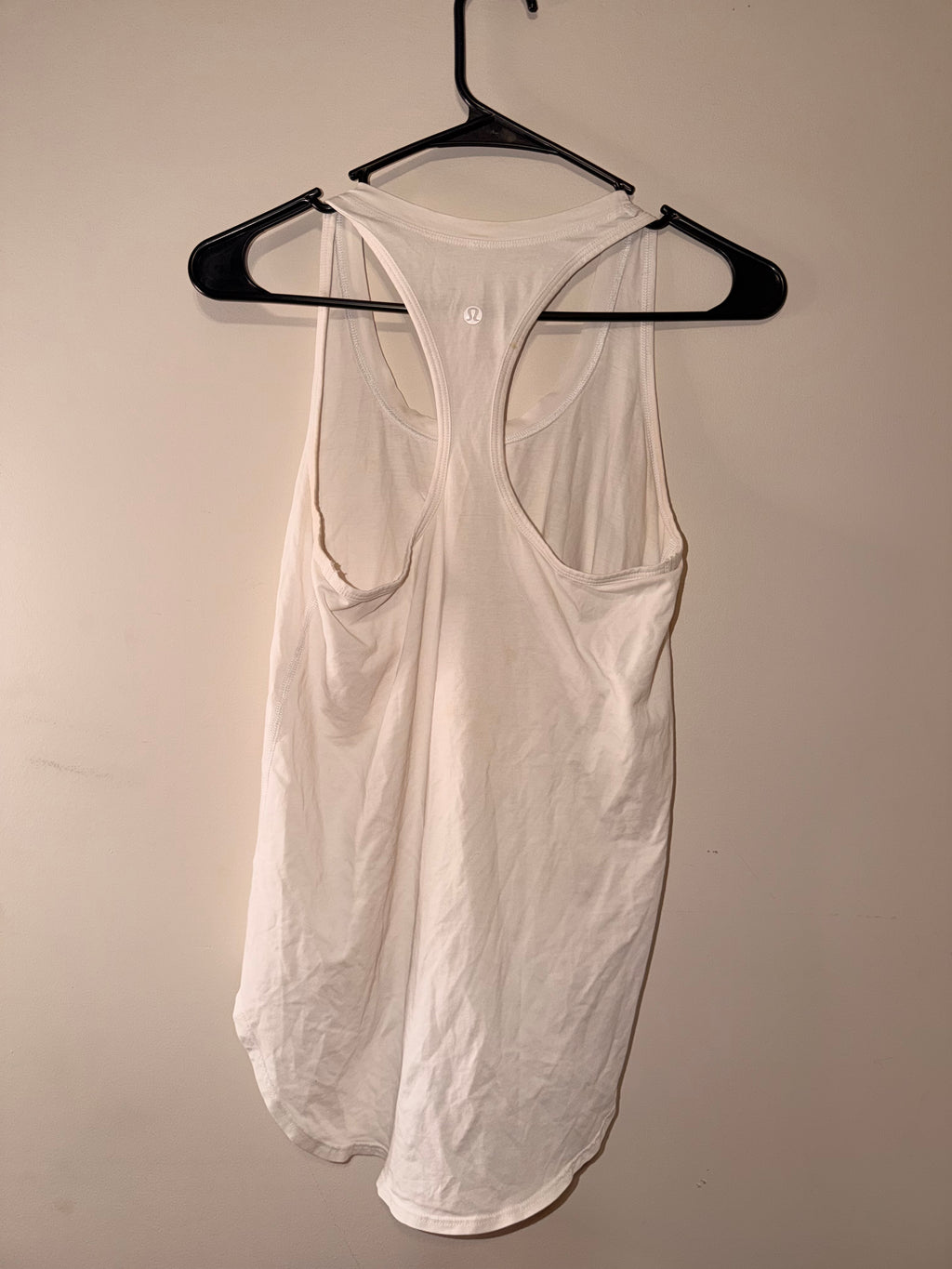 Lululemon White Racerback Tank Top - 6
