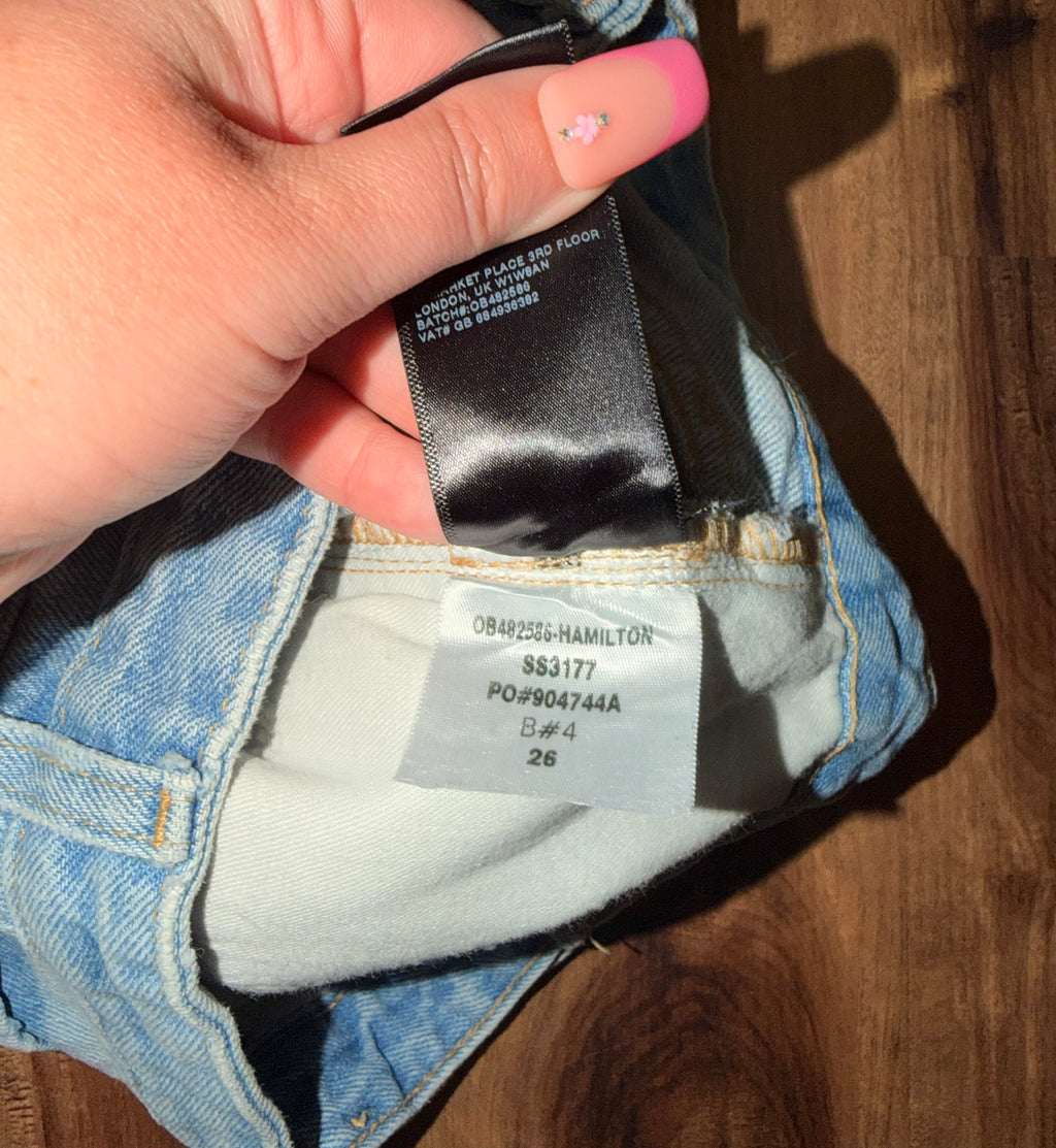BDG Urban Outfitters Hi Rise Distressed Denim Shorts - 26”