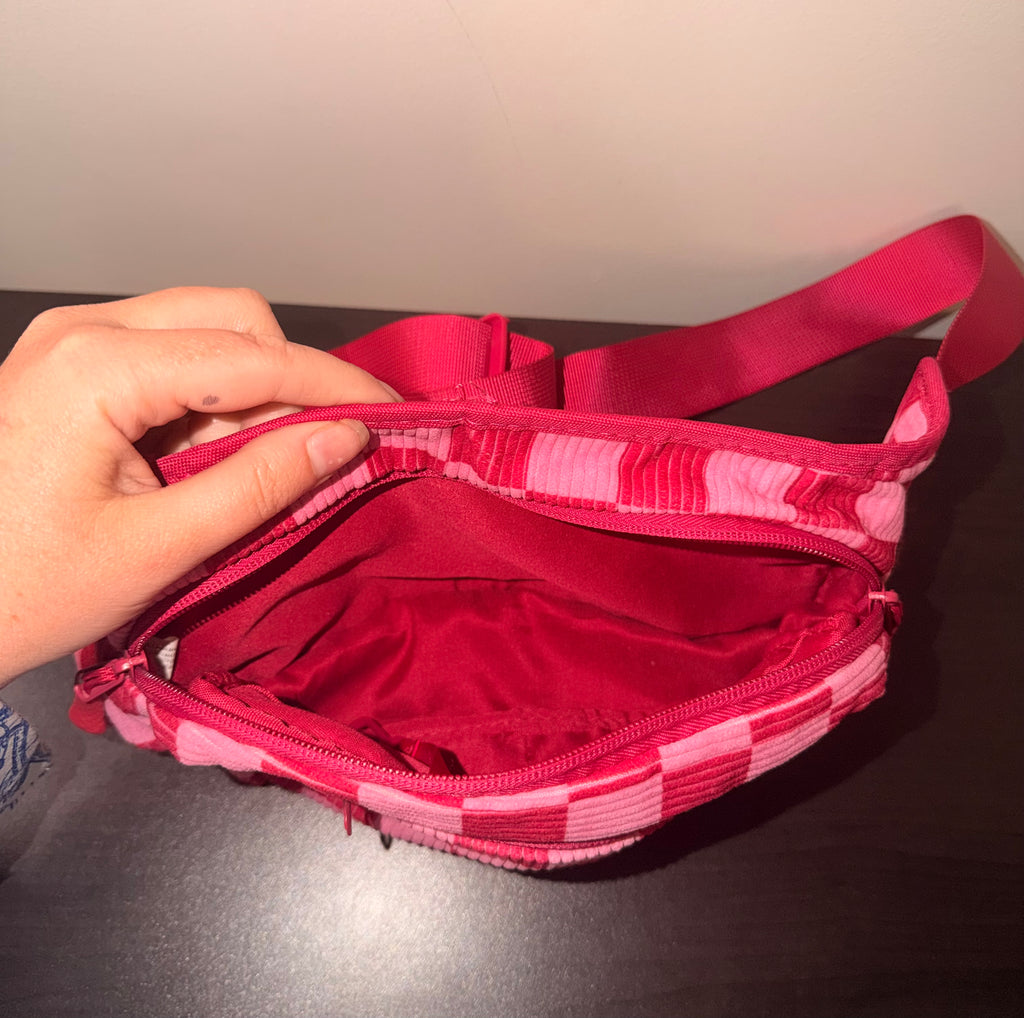 Boutique Checkered Belt Bag