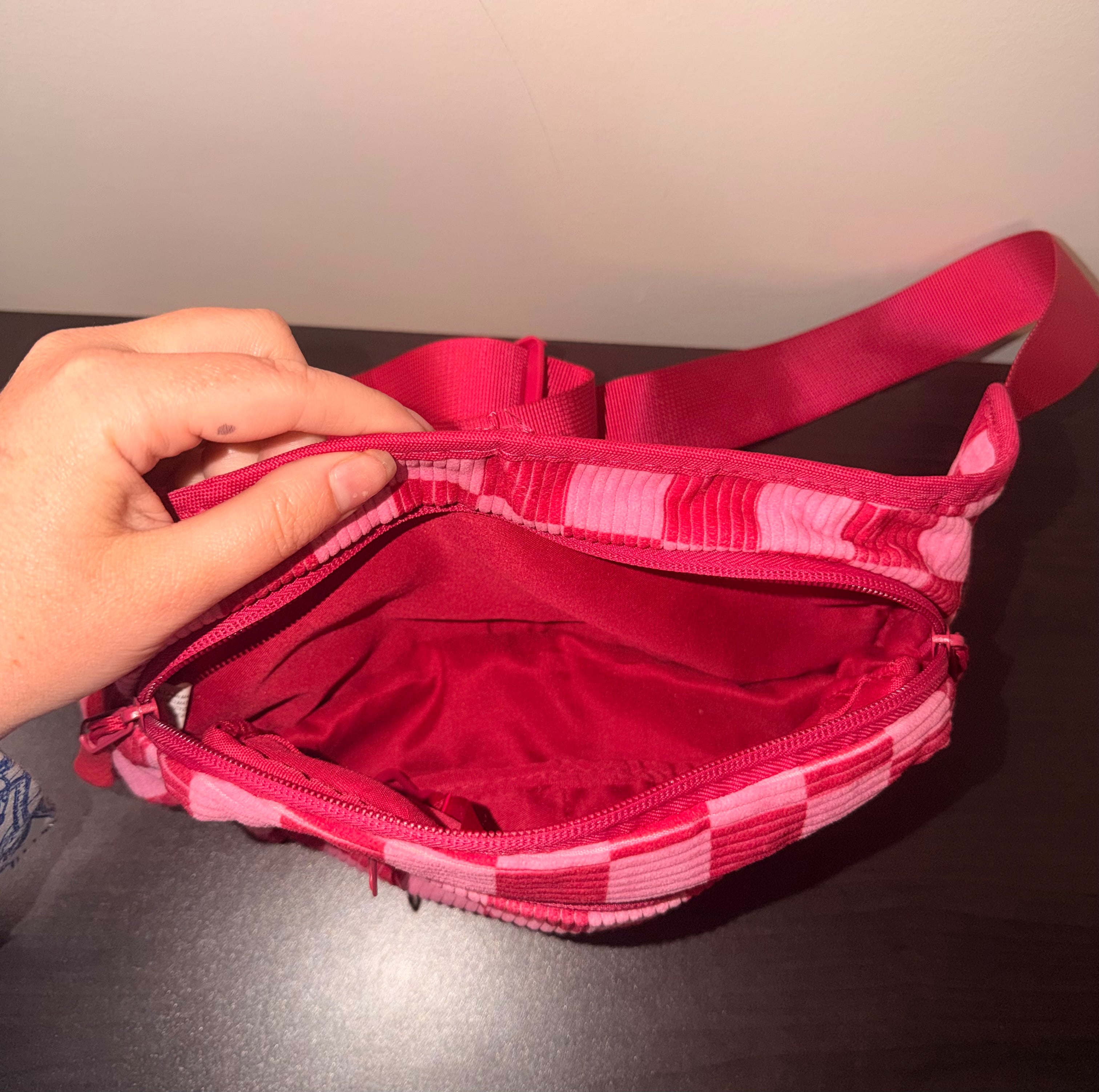 Boutique Checkered Belt Bag