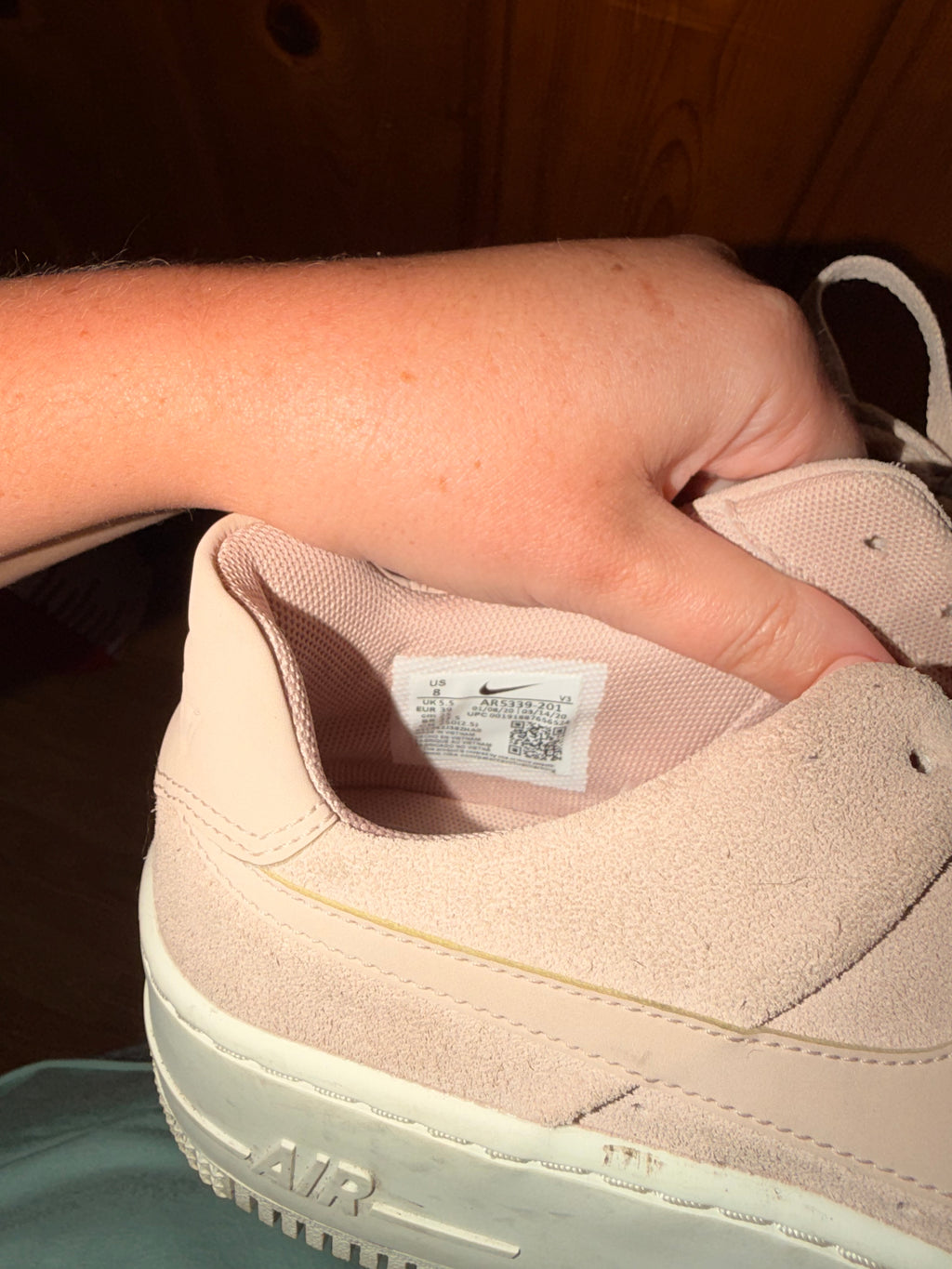 Nike Air Force 1 Particle Beige Tennies Shoes - 8 Womens