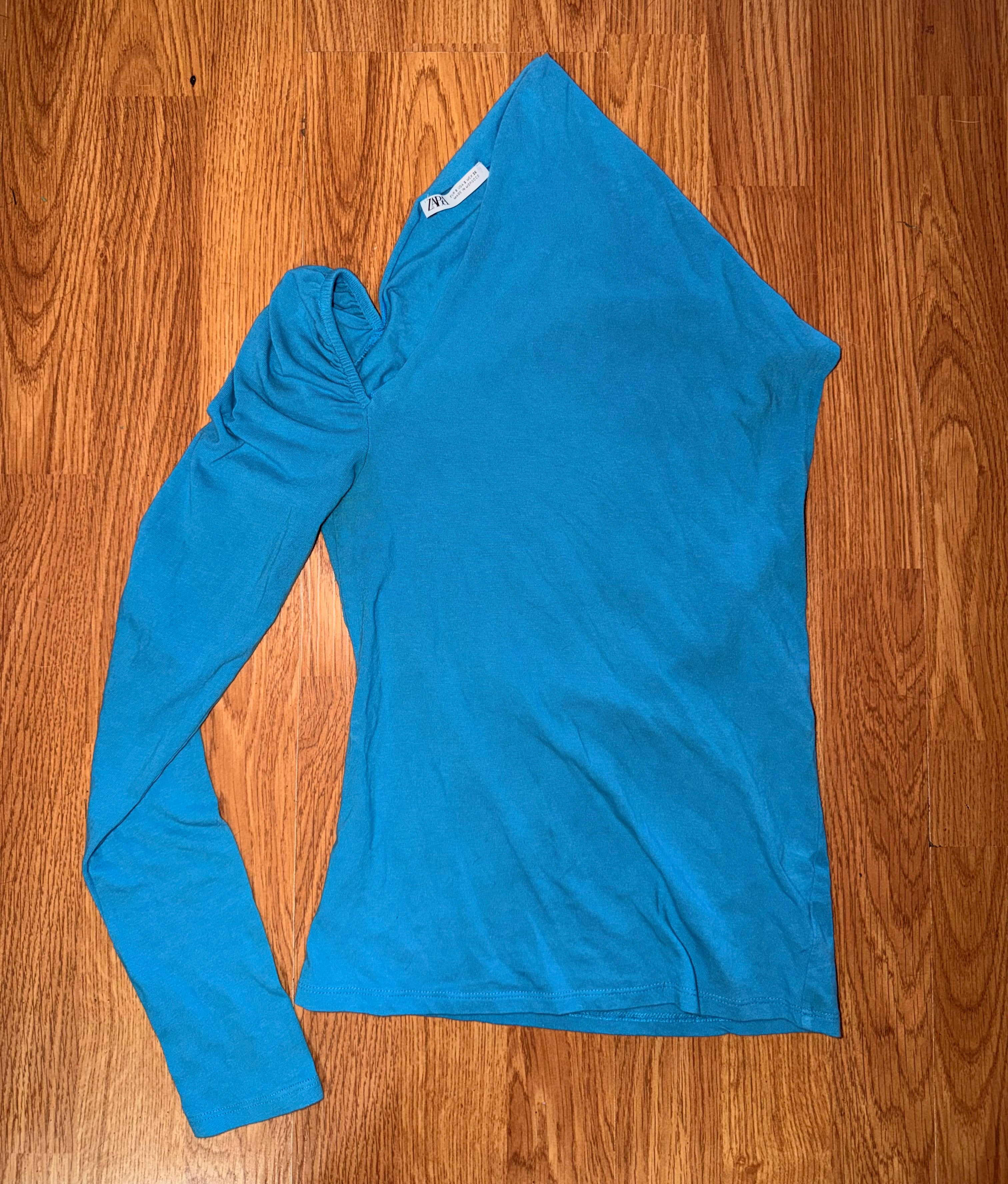 Zara One Sleeve Cut Out Top - Small