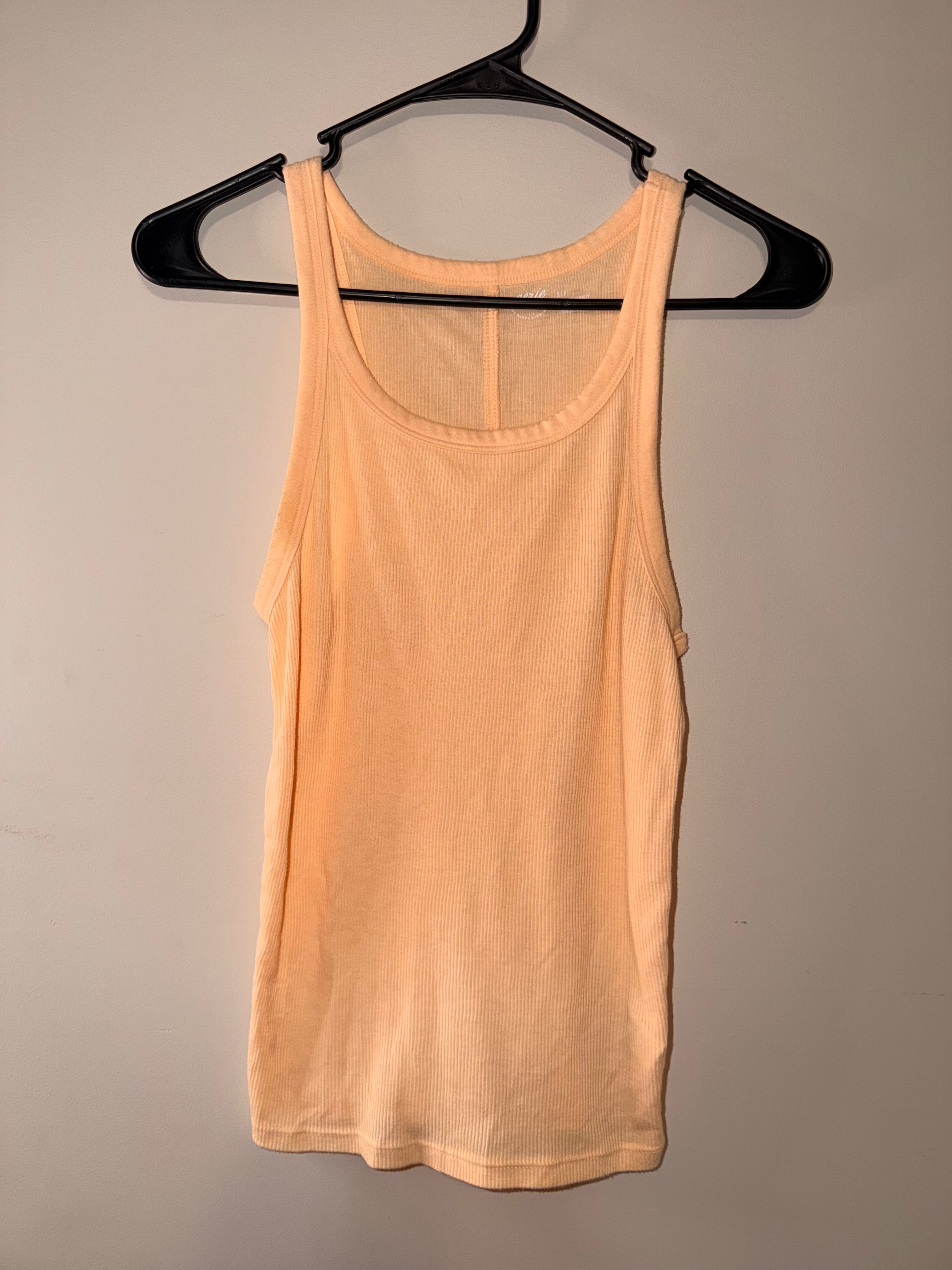 Aerie Orange Ribbed Tank Top - Small