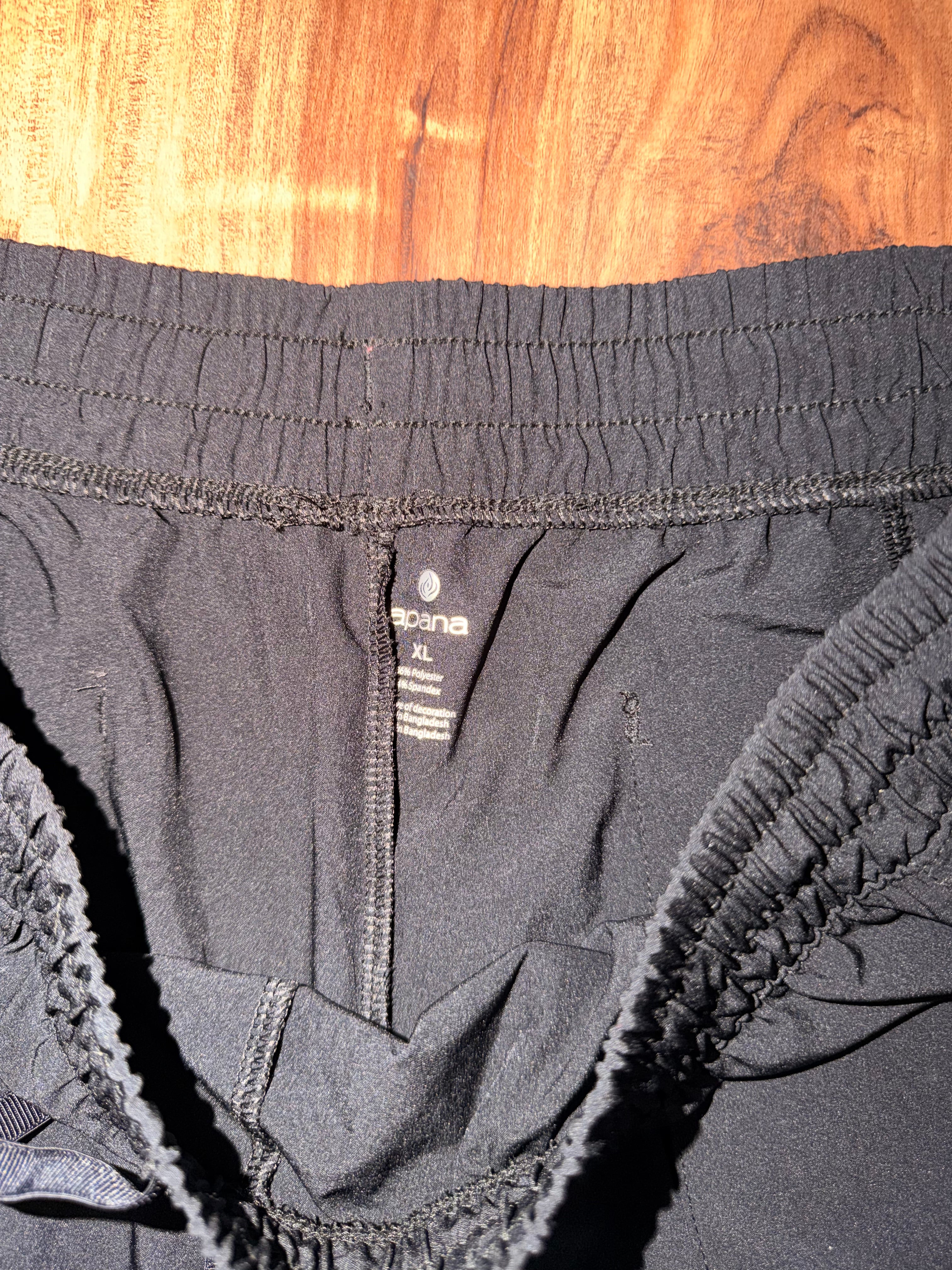 Apana Black Athletic Shorts - XL