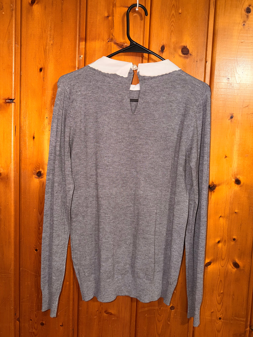 Vila Milano Collared Sweater Blouse - Medium