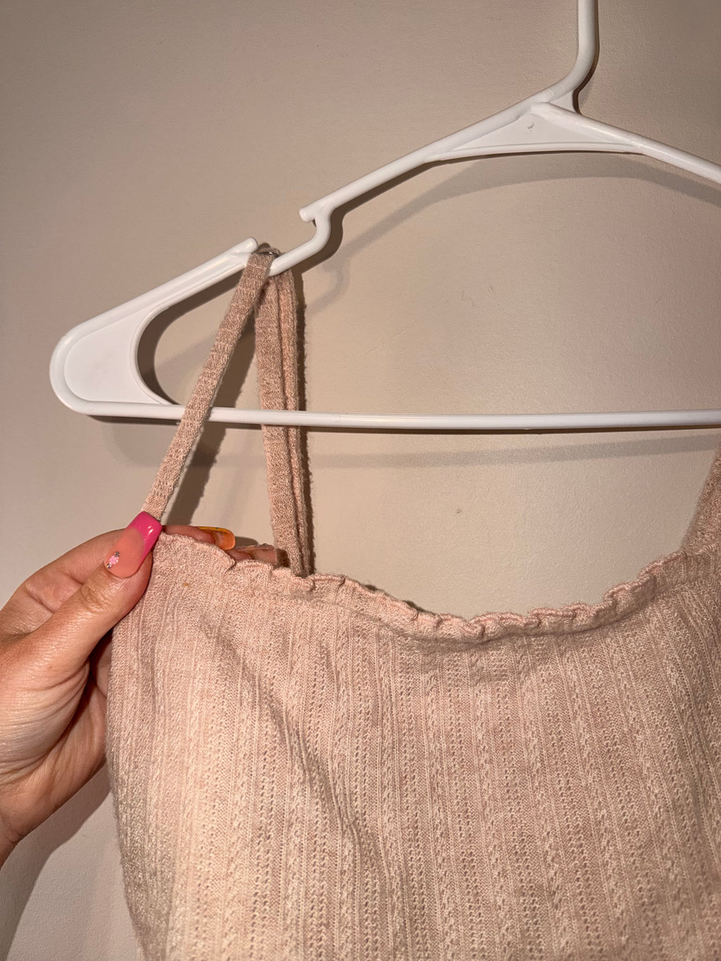 Gilly Hicks Ribbed Cotton Bralette - Medium