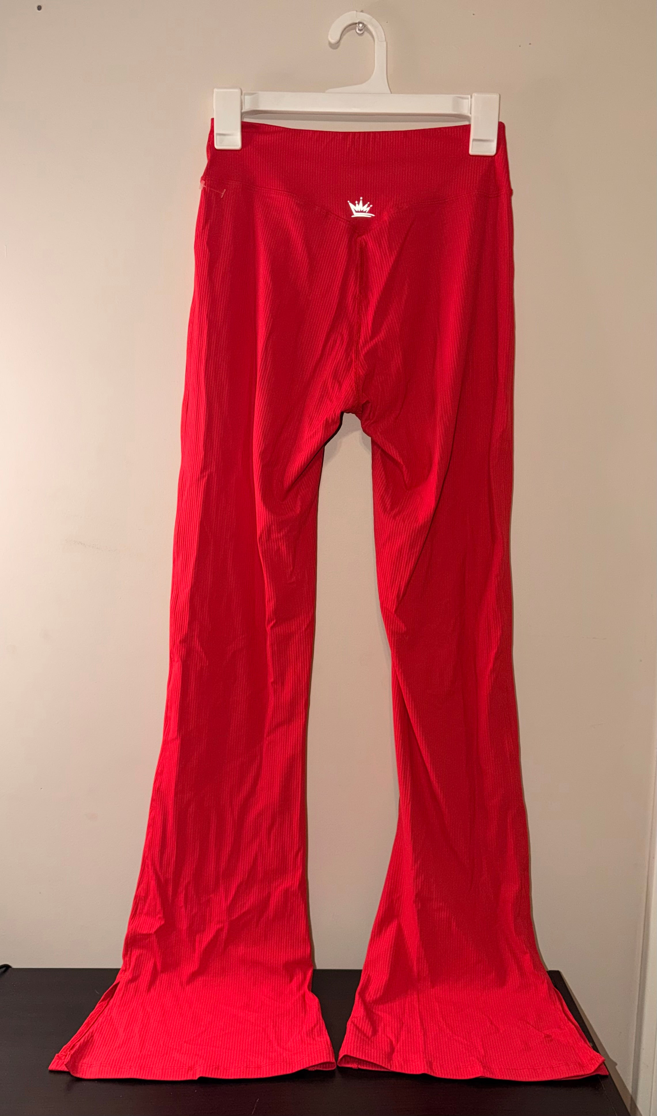 Royal Athletics Ribbed Flare Leggings - Large