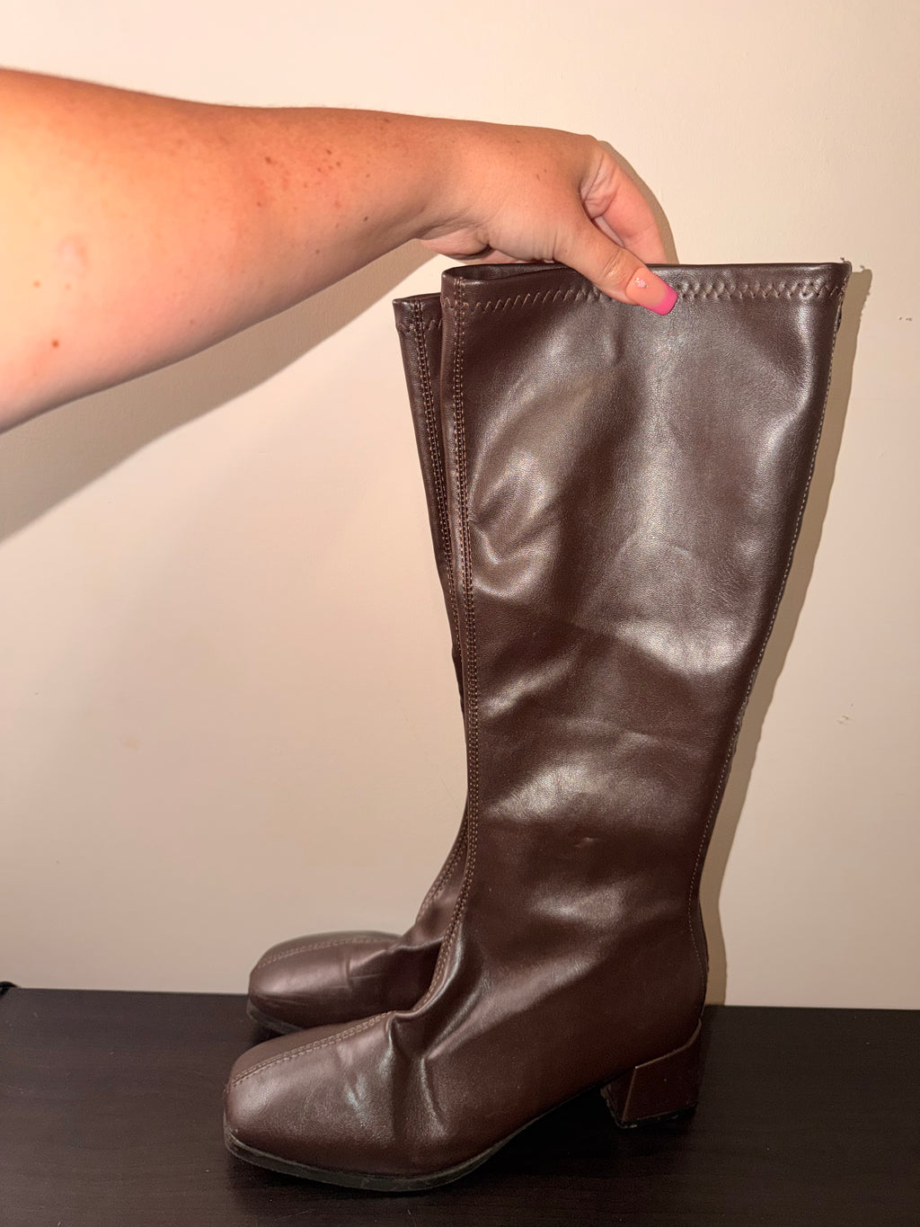 Boutique Brown Knee High Boots -  9.5