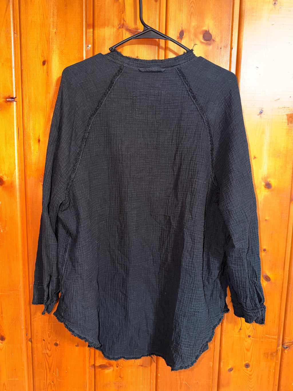 Aerie Gauzy Lightweight Button Oversized Shacket - XS